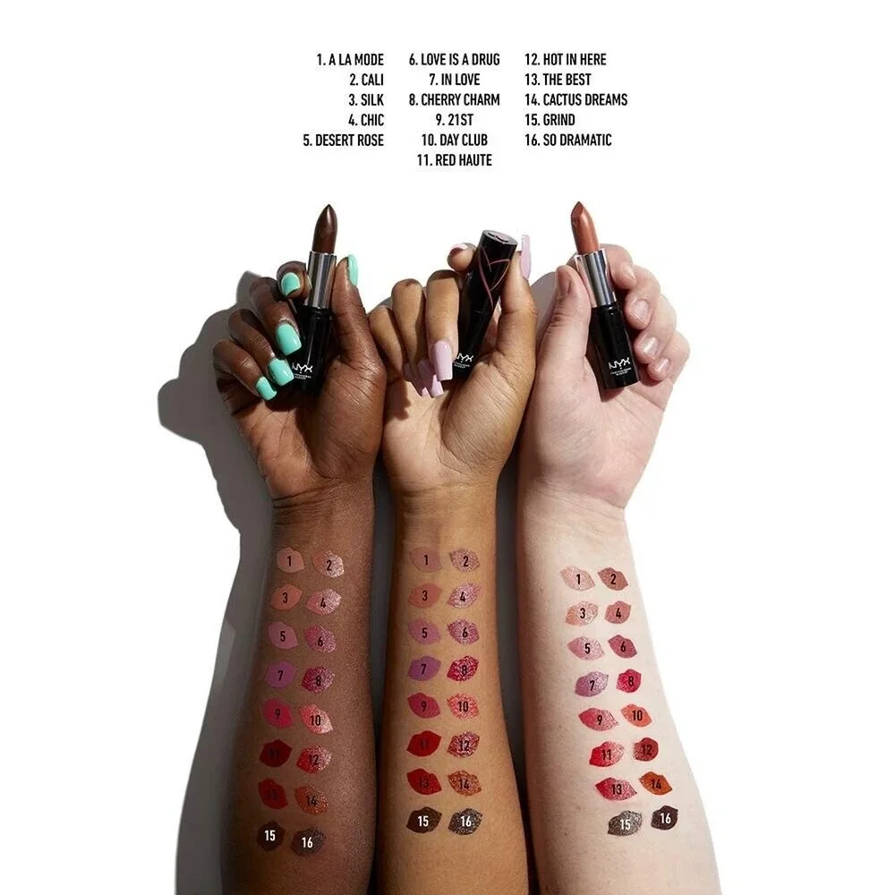 NYX PROFESSIONAL MAKEUP Shout Loud Satin Lipstick, Infused w/Shea Butter - 21ST